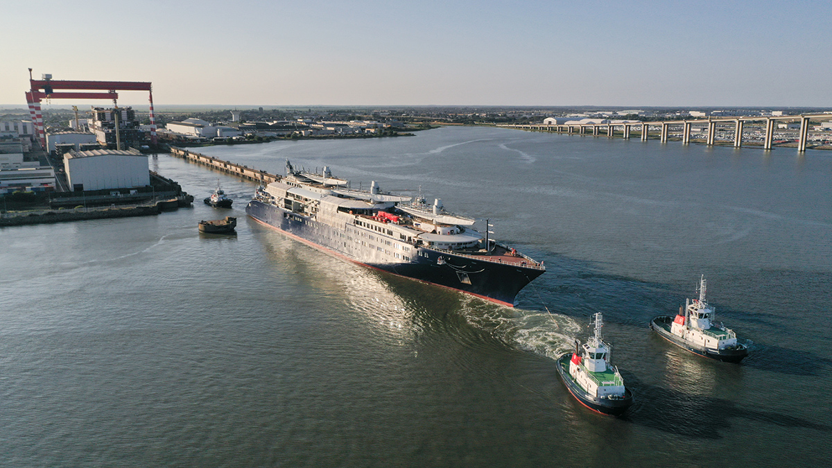The World’s Largest Sailing Yacht Just Hit the Water for the First Time