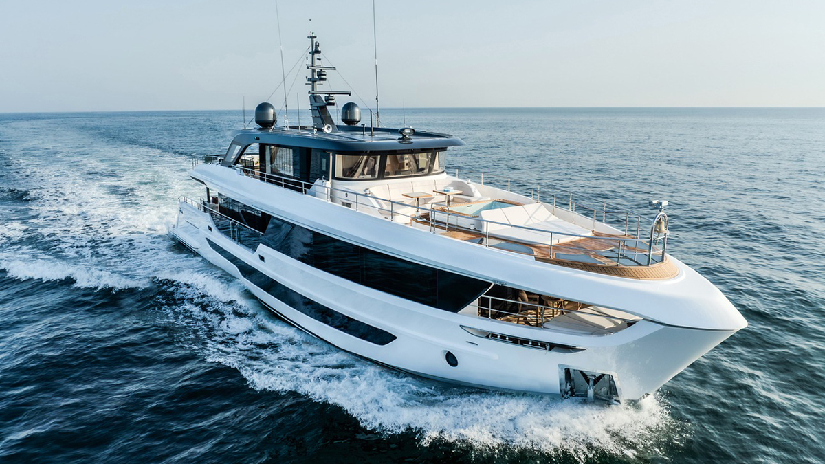 This New 106-Foot Superyacht Has a Private Owner’s Terrace Hidden in the Bow