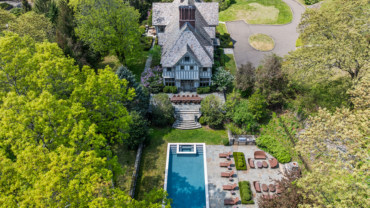 A 1920s English Manor With a Carriage House Lists for $14 Million in Connecticut
