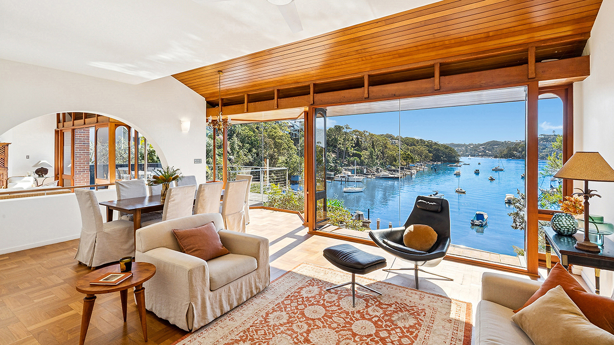 This $13 Million Waterfront Home in Sydney Comes with a Pontoon Boat