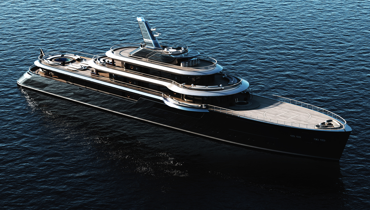 This New 328-Foot Gigayacht Concept Has an Epic Circular Owner’s Suite