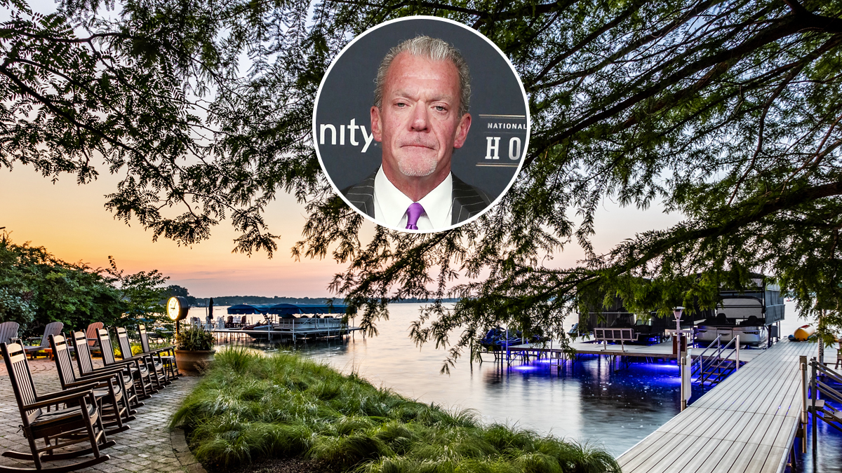 Late Colts Owner Jim Irsay’s Indiana Lake House Sails on the Market at $20 Million