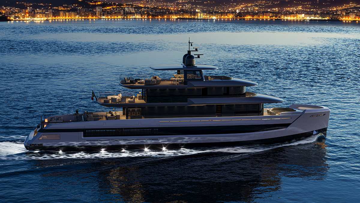 This New 145-Foot Explorer Yacht Is Designed for Transatlantic Cruising in Style