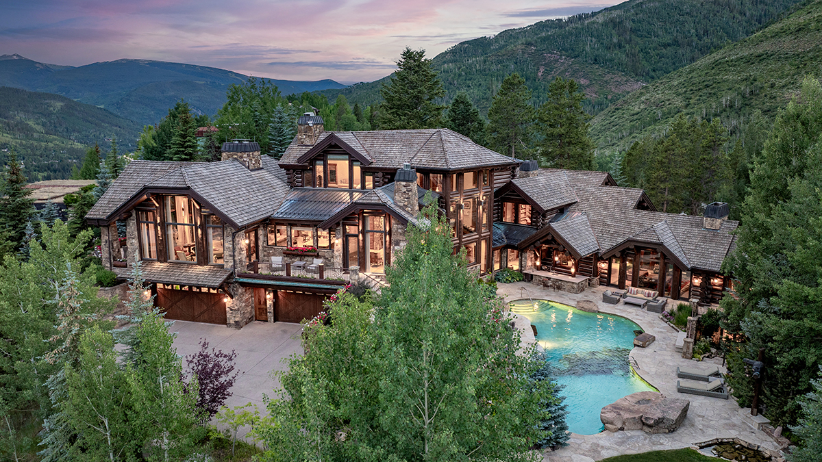 A Supersized Log Cabin in Vail Just Hit the Market for $24 Million