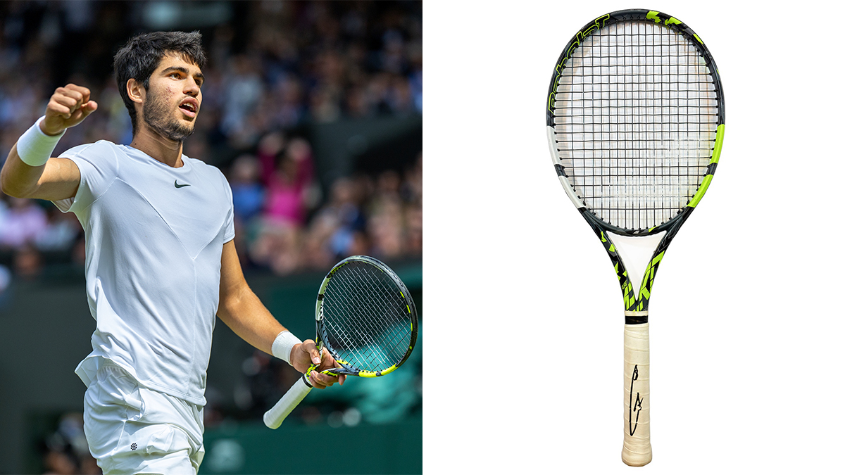 Carlos Alcaraz’s Wimbledon-Winning Tennis Racket Could Hit a Record $200,000 at Auction