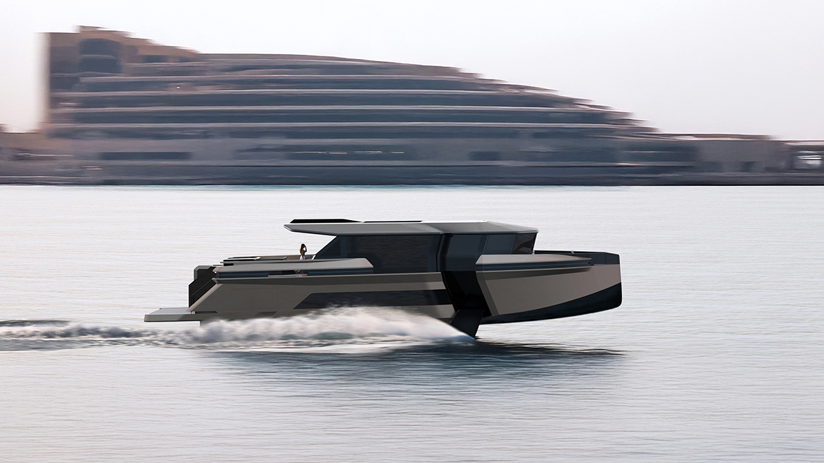 Meet ‘Ghost,’ a New 92-Foot Foiling Yacht Concept That ‘Floats’ Over Waves