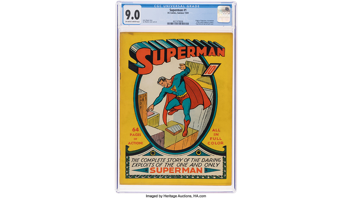 A 1939 ‘Superman’ No.1 Is Now the Most Expensive Comic Book Ever Sold