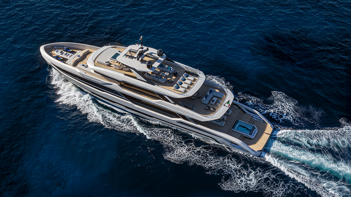 Baglietto’s New 155-Foot Superyacht Has Not One but Two Infinity Pools