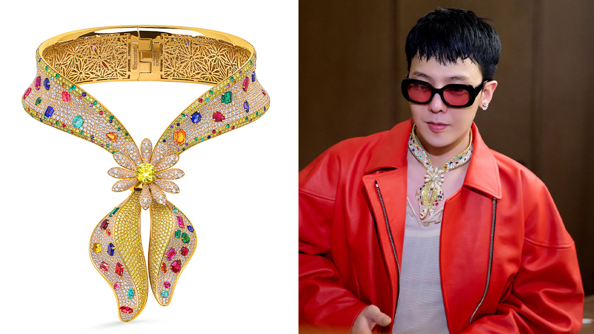 G-Dragon’s Insane Jacob & Co. Bandana Necklace Is Set With 209 Carats of Rare Gems
