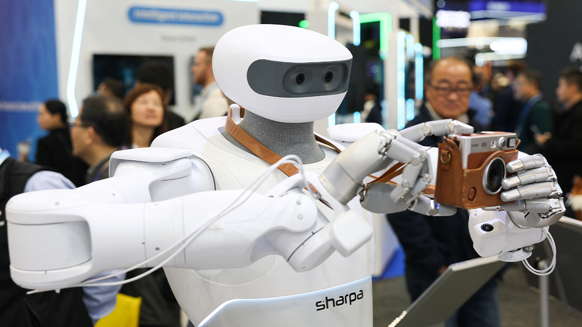 Humanoid Robots Folding Laundry and Snapping Photos Are All Over CES This Year