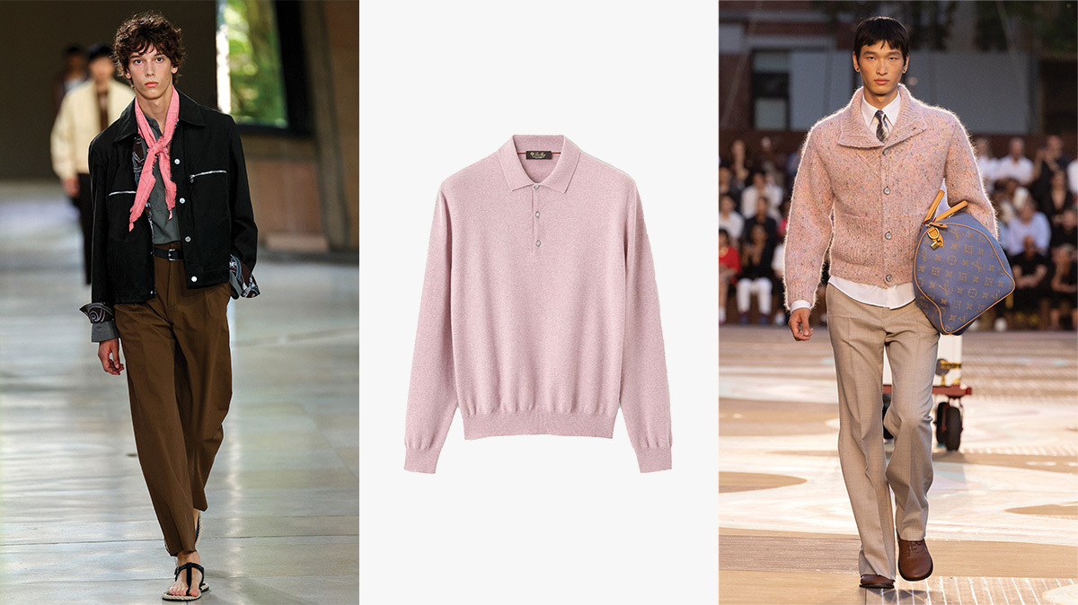 How Dusty Pink Became Menswear’s Hottest Color of Spring