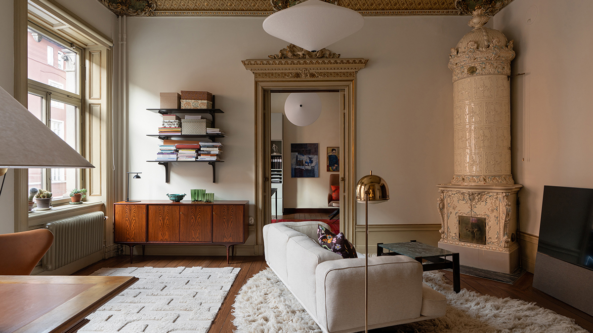This $6 Million Apartment in Stockholm Blends Nordic Modernism With Historic Architecture