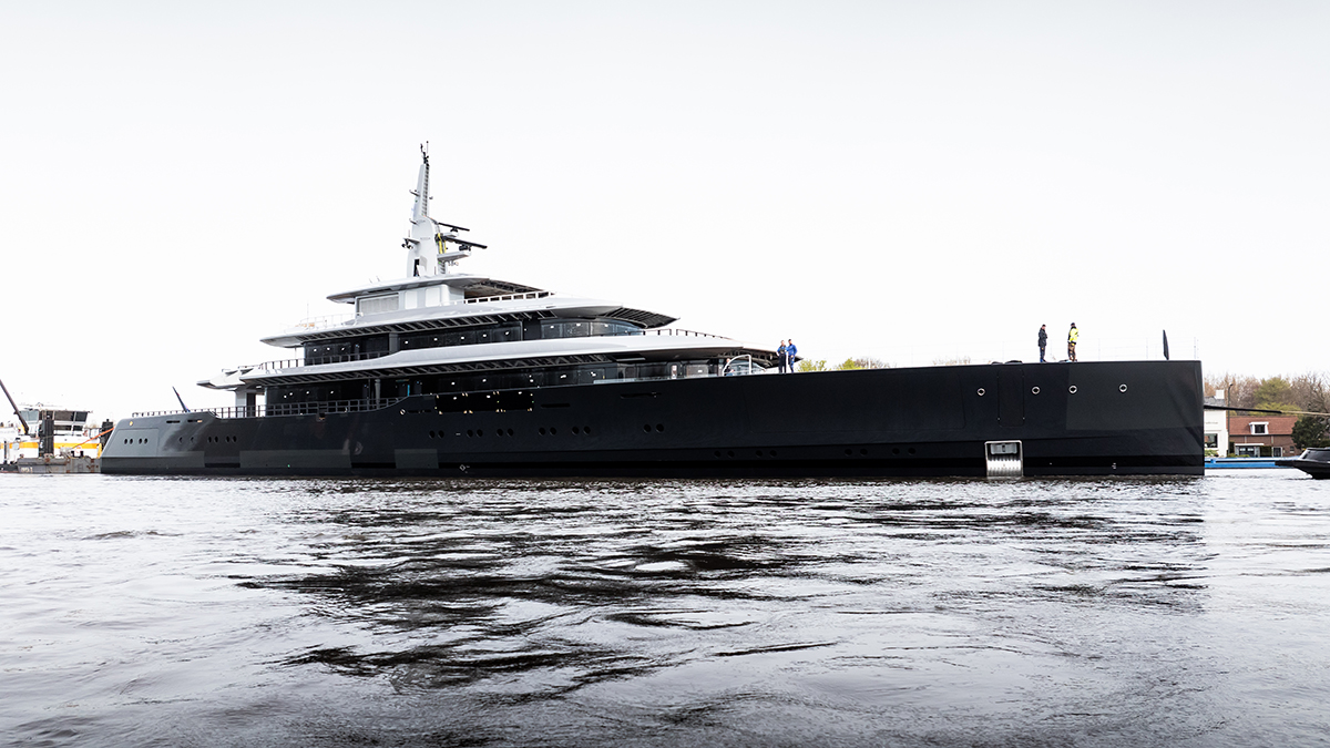 Feadship Unveils a 262-Foot Megayacht With Its Largest Ever Beach Club