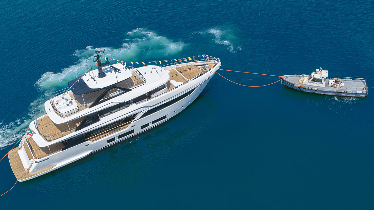 This New 113-Foot Superyacht Is Topped by a Panoramic Jacuzzi