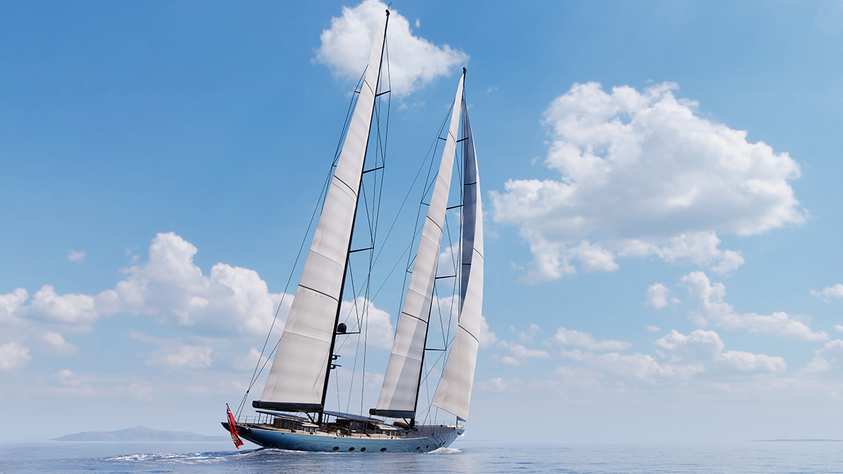 This New 230-Foot Sailing Yacht Will Be Powered Entirely by Renewable Energy
