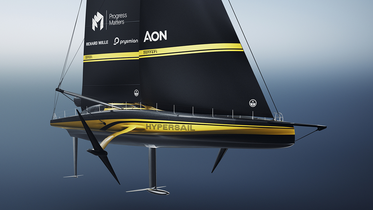 Ferrari’s New Foiling Yacht Will Completely Power Itself. Here’s How.