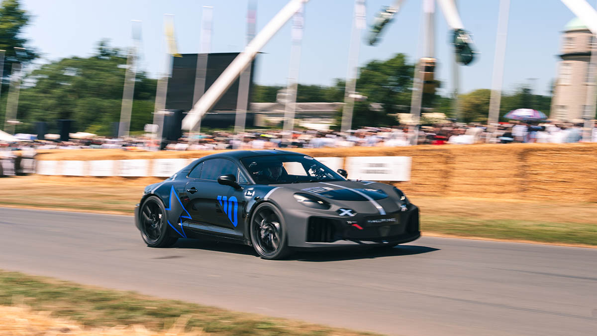 Alpine’s All-Electric A110 Just Made Its Debut at the Goodwood Festival of Speed