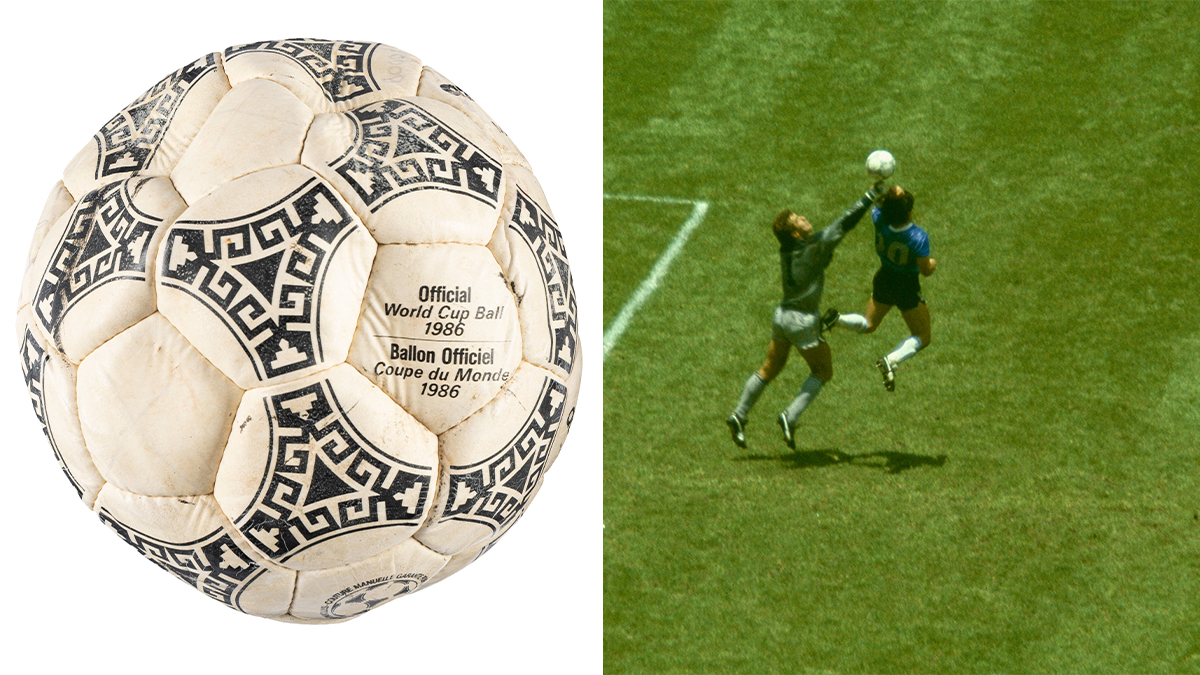 The Ball Maradona Used to Score Those Two Historic Goals in the 1986 World Cup Is up for Grabs